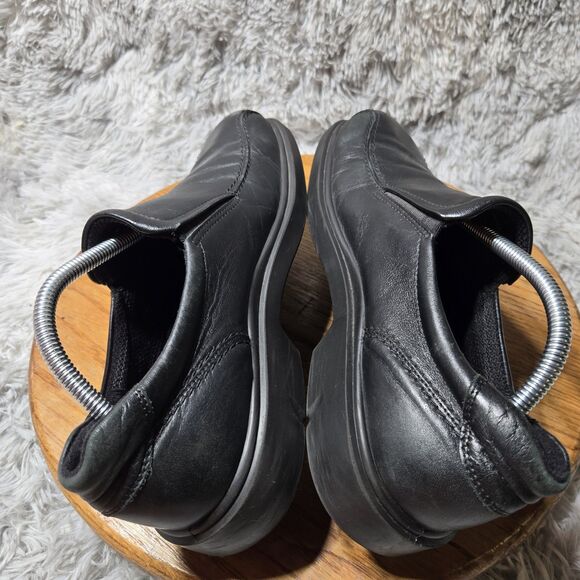 ECCO Men Size US 8.5-9 EU 42 New Jersey Leather Loafers Black Walking Dress Shoe - Picture 5 of 10
